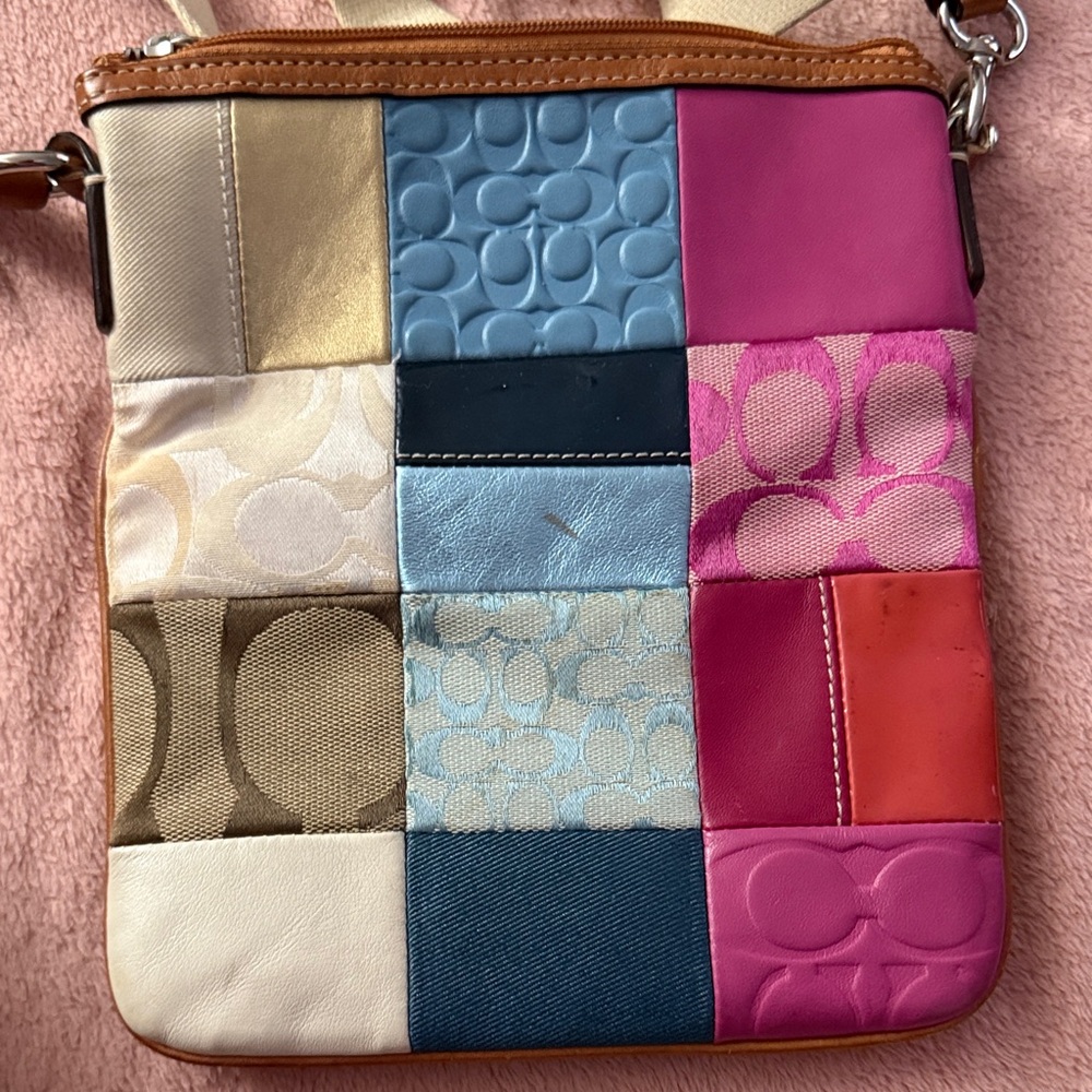Coach Colorful Patchwork Crossbody Bag